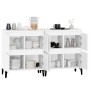 Aparadores 2 uds madera contrachapada blanco 60x35x70 cm de vidaXL, Aparadores - Ref: Foro24-3185759, Precio: 127,22 €, Descu...