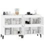 Aparadores 2 uds madera contrachapada blanco 60x35x70 cm de vidaXL, Aparadores - Ref: Foro24-3185759, Precio: 125,37 €, Descu...