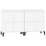 Aparadores 2 uds madera contrachapada blanco 60x35x70 cm de vidaXL, Aparadores - Ref: Foro24-3185759, Precio: 125,37 €, Descu...