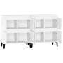 Aparadores 2 uds madera contrachapada blanco 60x35x70 cm de vidaXL, Aparadores - Ref: Foro24-3185759, Precio: 125,37 €, Descu...