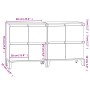 Aparadores 2 uds madera contrachapada blanco 60x35x70 cm de vidaXL, Aparadores - Ref: Foro24-3185759, Precio: 127,22 €, Descu...