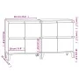 Aparadores 2 uds madera contrachapada blanco 60x35x70 cm de vidaXL, Aparadores - Ref: Foro24-3185759, Precio: 125,37 €, Descu...