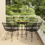 Juego de comedor de jardín 5 piezas ratán sintético negro de vidaXL, Conjuntos de jardín - Ref: Foro24-3157838, Precio: 303,2...