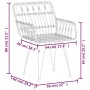 Juego de comedor de jardín 5 piezas ratán sintético negro de vidaXL, Conjuntos de jardín - Ref: Foro24-3157838, Precio: 303,2...