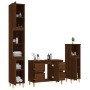 Set de muebles baño 3 pzas madera contrachapada roble marrón de vidaXL, Muebles de baño - Ref: Foro24-3185604, Precio: 217,29...