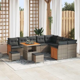 Conjunto de sofá de jardín 12 pcs Gris 80 x 80 x 71 cm en Sofás de exterior | Comprar online en Foru.es