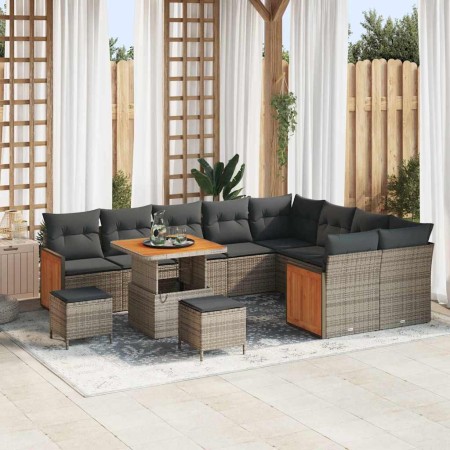 Conjunto de sofá de jardín 12 pcs Gris 80 x 80 x 71 cm en Sofás de exterior | Comprar online en Foru.es