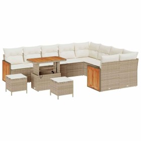 Conjunto de sofá de jardín 12 pcs beige y crema 90 x 55 x 71 cm en Sofás de exterior | Comprar online en Foru.es