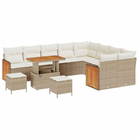 Conjunto de sofá de jardín 12 pcs beige y crema 90 x 55 x 71 cm en Sofás de exterior | Comprar online en Foru.es