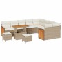 Conjunto de sofá de jardín 12 pcs beige y crema 90 x 55 x 71 cm en Sofás de exterior | Comprar online en Foru.es