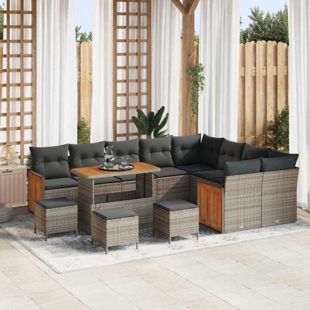 Conjunto de sofá de jardín 13 pcs Gris 110 x 55 x 71 cm en Sofás de exterior | Comprar online en Foru.es