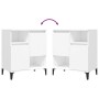 Aparadores 3 uds madera contrachapada blanco 60x35x70 cm de vidaXL, Aparadores - Ref: Foro24-3185743, Precio: 171,00 €, Descu...