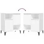 Aparadores 3 uds madera contrachapada blanco 60x35x70 cm de vidaXL, Aparadores - Ref: Foro24-3185743, Precio: 168,89 €, Descu...