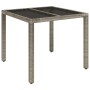 Set comedor de jardín 5 piezas con cojines ratán sintético gris de vidaXL, Conjuntos de jardín - Ref: Foro24-3185024, Precio:...