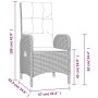 Set comedor de jardín 5 piezas con cojines ratán sintético gris de vidaXL, Conjuntos de jardín - Ref: Foro24-3185024, Precio:...