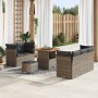 Conjunto de sofá de jardín con cojín Manual 8 pcs Gris en Sofás de exterior | Comprar online en Foru.es