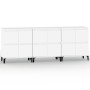 Aparadores 3 uds madera contrachapada blanco 60x35x70 cm de vidaXL, Aparadores - Ref: Foro24-3185775, Precio: 189,22 €, Descu...