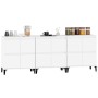 Aparadores 3 uds madera contrachapada blanco 60x35x70 cm de vidaXL, Aparadores - Ref: Foro24-3185775, Precio: 189,22 €, Descu...