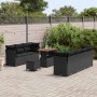 Conjunto de sofá de jardín con cojín Manual 10 pcs Negro en Sofás de exterior | Comprar online en Foru.es