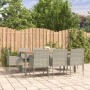 Set comedor jardín 9 pzas y cojines ratán sintético gris de vidaXL, Conjuntos de jardín - Ref: Foro24-3185022, Precio: 599,93...