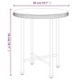 Juego de comedor de jardín 3 piezas ratán sintético negro de vidaXL, Conjuntos de jardín - Ref: Foro24-3157832, Precio: 178,6...