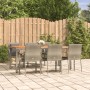 Set comedor jardín 7 pzas y cojines ratán sintético gris de vidaXL, Conjuntos de jardín - Ref: Foro24-3184973, Precio: 525,79...