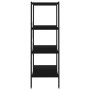 Estantería de 4 niveles negra 80x40x130 cm en Librerías y estanterías | Comprar online en Foru.es