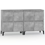 Aparadores 2 uds madera contrachapada gris hormigón 60x35x70 cm de vidaXL, Aparadores - Ref: Foro24-3185763, Precio: 137,11 €...