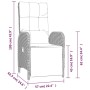 Set comedor jardín 7 pzas y cojines ratán sintético gris de vidaXL, Conjuntos de jardín - Ref: Foro24-3185033, Precio: 988,05...