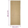 Alfombra de sisal para rascador 80x200 cm de vidaXL, Accesorios de muebles para gatos - Ref: Foro24-3203417, Precio: 106,06 €...