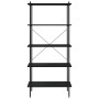 Estantería de 5 niveles negra 80x40x163 cm en Librerías y estanterías | Comprar online en Foru.es