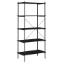 Estantería de 5 niveles negra 80x40x163 cm en Librerías y estanterías | Comprar online en Foru.es