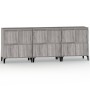 Aparadores 3 uds madera contrachapada gris Sonoma 60x35x70 cm de vidaXL, Aparadores - Ref: Foro24-3185781, Precio: 229,26 €, ...