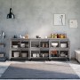 Aparadores 3 uds madera contrachapada gris Sonoma 60x35x70 cm de vidaXL, Aparadores - Ref: Foro24-3185781, Precio: 229,26 €, ...