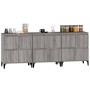 Aparadores 3 uds madera contrachapada gris Sonoma 60x35x70 cm de vidaXL, Aparadores - Ref: Foro24-3185781, Precio: 229,26 €, ...