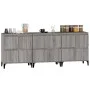 Aparadores 3 uds madera contrachapada gris Sonoma 60x35x70 cm de vidaXL, Aparadores - Ref: Foro24-3185781, Precio: 225,80 €, ...