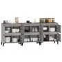 Aparadores 3 uds madera contrachapada gris Sonoma 60x35x70 cm de vidaXL, Aparadores - Ref: Foro24-3185781, Precio: 225,80 €, ...