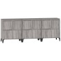 Aparadores 3 uds madera contrachapada gris Sonoma 60x35x70 cm de vidaXL, Aparadores - Ref: Foro24-3185781, Precio: 229,26 €, ...