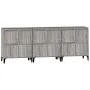 Aparadores 3 uds madera contrachapada gris Sonoma 60x35x70 cm de vidaXL, Aparadores - Ref: Foro24-3185781, Precio: 225,80 €, ...