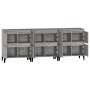 Aparadores 3 uds madera contrachapada gris Sonoma 60x35x70 cm de vidaXL, Aparadores - Ref: Foro24-3185781, Precio: 229,26 €, ...