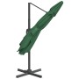 Sombrilla voladiza con LED verde 400x300 cm de vidaXL, Sombrillas - Ref: Foro24-319928, Precio: 226,51 €, Descuento: %