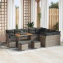 Conjunto de sofá de jardín con cojín Manual 13 pcs Gris en Sofás de exterior | Comprar online en Foru.es