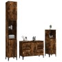 Set de muebles baño 3 pzas madera contrachapada roble ahumado de vidaXL, Muebles de baño - Ref: Foro24-3185610, Precio: 206,1...