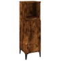 Set de muebles baño 3 pzas madera contrachapada roble ahumado de vidaXL, Muebles de baño - Ref: Foro24-3185610, Precio: 206,1...