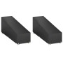 Fundas tumbonas 2 uds 12 ojales polietileno 200x65x35/60 cm de vidaXL, Fundas para muebles de jardín - Ref: Foro24-3155395, P...