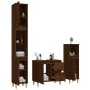 Set de muebles de baño 3 pzas madera contrachapada roble marrón de vidaXL, Muebles de baño - Ref: Foro24-3185542, Precio: 209...