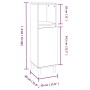 Set de muebles de baño 3 pzas madera contrachapada roble marrón de vidaXL, Muebles de baño - Ref: Foro24-3185542, Precio: 209...