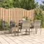 Set comedor jardín 7 pzas y cojines ratán sintético gris de vidaXL, Conjuntos de jardín - Ref: Foro24-3184972, Precio: 506,81...