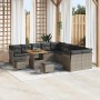 Conjunto de sofá de jardín 13 pcs Gris ratán sintético en Sofás de exterior | Comprar online en Foru.es