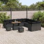 Conjunto de sofá de jardín con cojín 13 pcs Negro en Sofás de exterior | Comprar online en Foru.es